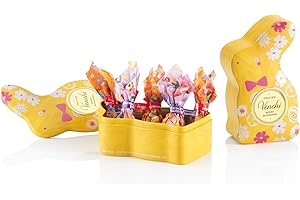 Venchi – Dose in Form Eines Kaninchens mit 6 Schokoladeneiern, Verschiedene Geschmacksrichtungen mit "Piemont-Haselnüss", Glutenfrei, 66 gr, Osterkollektion, Geschenkidee