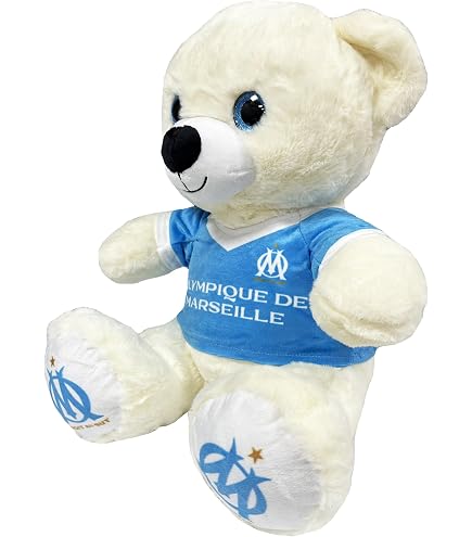 Peluche Ours OM Olympique De Marseille 28cm - Collection Officielle