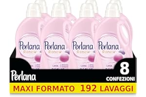 Perlana Renew Lana Rosa, detersivo lavatrice per capi colorati, effetto cachmere, previene i pallini, confezione singola da 24 lavaggi
