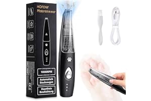 ‎HOFENY Hofeny Pfotentrimmer für hunde, Hundeschermaschine mit Staubsauger, Katzenkrallen-Trimmer, leise Pfotenschermaschine, Haustier-Rasierer für Hunde, Katzen, Pfoten, Augen, Ohren, Gesicht und Körper