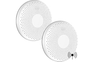 Aroha Link Networked Smoke Detector and Carbon Monoxide Detector - 10 Year Battery - Combination CO Detector & Fire Alarm Networkable Combination Detector - Set of 2