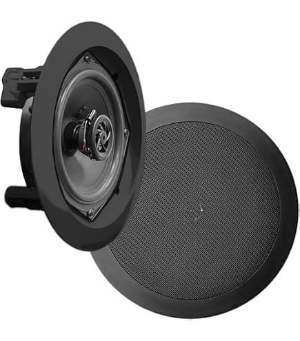 Altoparlante Da Soffitto Power Dynamics NCSP8B 100V, 40W, 8 Pollici, 2 Vie, Nero Con Griglia Magnetica