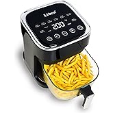 Libra 4.5 Litre Airfryer | Digital Air Fryer With Glass Bowl | Teflon-Free, 8 Presets, 1450W Power | Air Fry, Toast, Grill, R