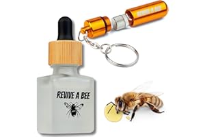 Revive a Bee Gift Box 1 x Bee Revival Kit Keyrings 1x Refill Bottle & Plantable Seed Paper