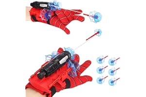 Zehan Zitong 2 Set Launcher Handschuh,Kids Hero Handschuhe,Handgelenk Spielzeug Set,Held Launcher,Lustiges Lernspielzeug Kostüm Requisiten für Kinder (A)