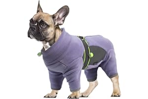 LiebeDD Cappotto Cane in Pile - Inverno Giubbotto Cane Caldo Antivento Cappottino Cane con Cerniera, Maglione Cane Morbida Giacca Pigiama Vestiti per Cani Taglia Piccola Media Interni ed Esterni