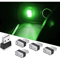 Luci Atmosfera USB Auto - 10 Pezzi Verdi Plug&play Per Interni Auto E Computer - Foto 6