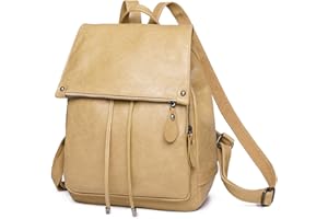 Vividora PU Leder Rucksack Damen,Elegant 2 in 1 Rucksack Handtasche Umhängetaschen Damen Modern Wasserdichte Anti-Diebstahl Cityrucksack Reisetasche mit Verstellbarem Handtaschengurt