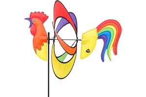 hq-invento Rooster Wetterfahne, Mehrfarbig, 53 x 39 x 97 cm (Rooster)