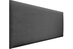 ‎DECONEST DecoNest Wandkissen, Wandpolsterung, Wanddekoration, Bettkopfteil, 3D-gepolstertes Wandpaneel 30 x 30 cm Graphit