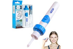 LAVREBU Oroclear Ohrenschmalz-Sauger Set,Elektrisch Ohrenreiniger Entferner,Ohrenschmalz-Reiniger Mit 2 Waschbaren Ersatzköpfen Sicheres Und Weiches Ear Cleaner,FüR Kinder Und Ohrreiniger Erwachsene