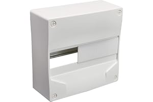 Coffret électrique - Tableau électrique étanche - Coffret tableau - Module électrique - Coffret vide - DEBFLEX Coffret Modulaire Vide 1 Rangée 13 modules 250X240X103mm Blanc