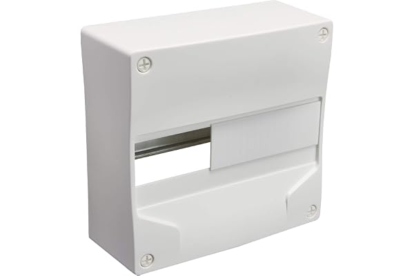 Coffret électrique - Tableau électrique étanche - Coffret tableau - Module électrique - Coffret vide - DEBFLEX Coffret Modulaire Vide 1 Rangée 13 modules 250X240X103mm Blanc
