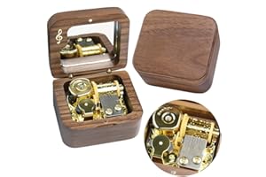 Sinzyo Howl's Moving Castle-Merry Go Round of Life Scatola musicale vintage in legno Movimento Natale San Valentino Regalo di compleanno (Nota musicale Scatola in noce)