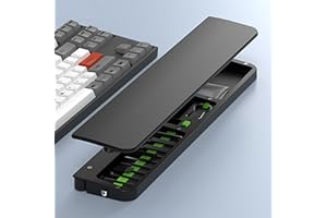 Windfromort Kit de Limpieza 22 en 1 con Reposamuñecas para Teclado - Kit Limpieza PC, Móvil y Cámara - Herramientas Multifuncionales para Electrónicos (Negro)