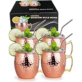 Vaso Moscow Mule Taza Cobre Mug Copa de C&oacute;ctel, para C&oacute;ctele, Vodka, Bebidas Fr&iacute;as, Hogar, Bar, Fiesta, San Valent&iacute;n, D&iacute;a de