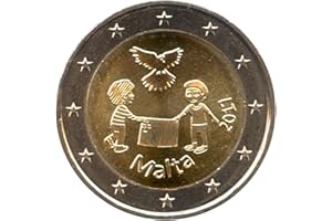2 EURO COMMEMORATIVI 2 Euro Moneta 2017 Malta Pace Moneta Commemorativa IT0RCO100