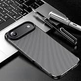 Spia Apple iPhone 17 Air ile Uyumlu Kılıf Siyah Karbon Silikon Orijinal (Apple iPhone 17 Air ile Uyumlu, Siyah)