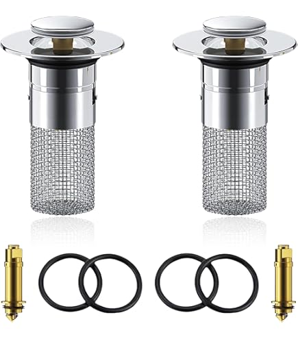 Bouchon Bonde Lavabo, Bouchon Lavabo Salle De Bain Chromé 40mm, Bouchon D’évacuation Chromé