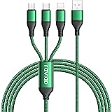 RAVIAD Multi Cavo di Ricarica, 3 in 1 Multiplo Cavetto Micro USB Tipo C Nylon Intrecciato Cavo di Ricarica USB per Phone XS/X