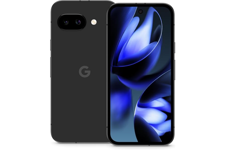 Google Pixel 9a - Unlocked Android Smartphone with AI Camera, All-Day Battery and Advanced Security Features - Obsidian Black, 128GB