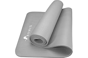 ROMIX Yoga Mat, 15 MM Thick Foam Exercise Mat, (180x60cm) Non Slip Gym Mat with Carry Bag and Strap, Workout Mat Ideal Yoga Mats for Women Men Pilates Gymnastics Meditation Home and Outdoor Fitness