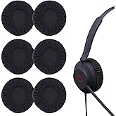 QeeFop 6 Stück Dehnbare Abdeckung Waschbare Kopfhörer-Abdeckungen Strickstoff Überzug für 6 bis 8 cm Headset, Überzieher Gege