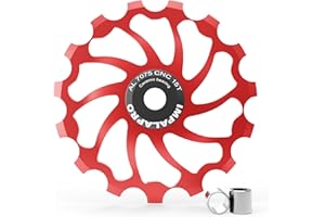 IMPALAPRO Bike Roldana Cerámica 15T/17T AL7075 - Roldana Cambio Trasero Bicicleta - Rueda Jockey Cambio Trase 15/17 Dientes - Roldana MTB - Roldana Cerámica 11v - Jockey Wheel
