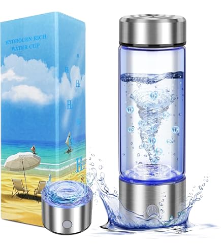 Alkalische Filter-Wasserflasche Aus Edelstahl – Macht Wasser Mit PH 9,5+ In Minuten