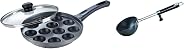 Prestige Omega Select Plus Non-Stick Paniyarakkal with Lid (240 mm, Black)