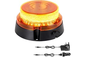 JMEST LEAD Wireless Led Beacon Lights,Rechargeable Strobe Warning Light, 48 LED Rooftop Safety Flashing Emergency Lights with Magnetic for Cars Trucks Vehicle