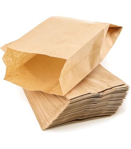 Sacchetti Alimentari In Carta Kraft - 200 Pezzi 17x34 Cm, Con Soffietti, Per Pane E Alimenti - Foto 14