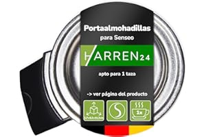Harren24 Portacápsulas HD5009/01 Soporte para dosis de 1 taza compatible con la cafetera de monodosis Philips Senseo Original (Plus) HD6552 - HD6556, HD7803 - HD7806, HD7810 - HD7819, CSA210