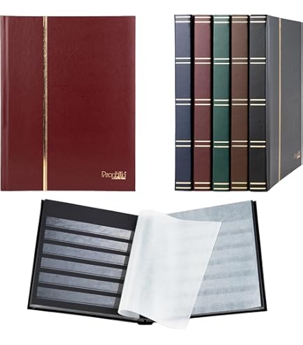 Album Francobolli SAFE 110 - 16 Pagine Con 10 Strisce Di Pergamena, Formato 230x305 Mm, Copertina Dorata - 3