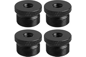 Frgyee 4 pcs Adaptateur de Vis de Caméra 1/4 Femelle à 5/8 Mâle Adaptateur de Filetage pour Trépied de Caméra/Microphone