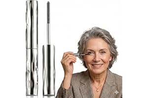 Wimperntusche Für Ältere Frauen, 2026 Modell Mascara Für Ältere Frauen Mit Metallbürste Für 3D-Schwung, Wasserfeste Und Dichte Wimpern Mascara, Schnelltrocknend & Wischfest Für Reife Augen