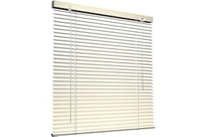 Victoria M. Store vénitien en aluminium pour fenêtres et Portes - sans pré-perçage, Clips de Serrage Inclus - 50 x 130 cm crème
