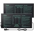 Ohuhu Seedling Heat Mat Heated Propagator 2 Pack, Plant Heating Mat Plant Warm Mat IP67 Waterproof, 21W Hydroponic Heating Pad Greenhouse Heating Pad for Seedling and Germination 10"x 20.75"
