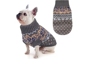 Idepet Suéter para perros y mascotas,ropa de invierno cálida para perros y gatos,cómodo abrigo para mascotas,disfraz para cachorros,jersey para gatitos,ropa para perros pequeños,medianos,grandes,gatos