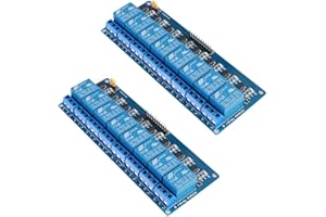 Aokin 2pcs 8 Channel DC 5V Relay Module with Optocoupler for Arduino R3 MEGA 2560 1280 DSP ARM PIC AVR STM32