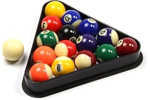 Funky Chalk Small 38mm Economy Spots & Stripes Kids Pool Balls & Triangle - 1 1/2Inch