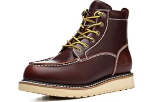 SL-Saint Stivali a mano con punta morbida e impermeabile Goodyear-welted 6'' Nero/Marrone