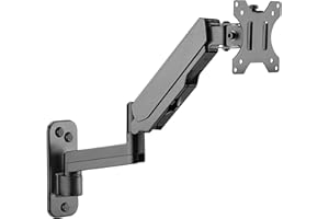 RICOO uchwyt ścienny do monitora z regulacją wysokości, wychylny, uniwersalny, S4511 43-81 cm (43-81 cm) ekran LCD PC VESA 75 x 75 100 x 100