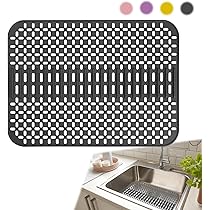 Tappetino In Silicone Per Lavello Cucina - 30.5x30.5 Cm, Antiscivolo, Resistente Al Calore
