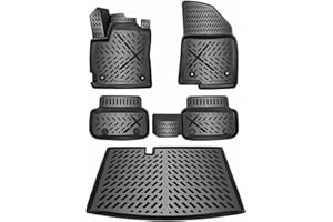 ELMASLINE Jeu de tapis en caoutchouc 3D et bac de coffre pour Dacia Sandero 3 (III) à partir de 2021