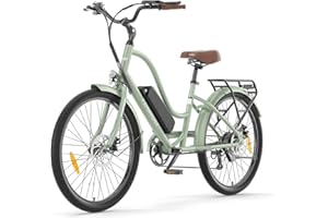 Touroll B2 Vélo Électrique Adulte, 26" vélo électrique Urbain, 36V 15.6Ah Batterie Amovible, Vélo de Ville électrique 250W, 7 Vitesses, E-Bike Urbain pour Adulte, Vélos électriques Homme Femme