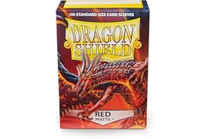 ARCANE TINMEN Dragon Shield ART11007 Matte Standard Size Sleeves 100pk-Red, Multicoloured