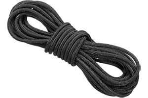 PATIKIL Corde à Boucle en D pour Tir à l'arc, 10 Pieds, Anneau de Boucle de Boucle de Libération de Fil d'arc pour Corde d'arc à Poulies, Noir