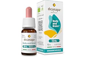 dicanapa Olio 15% Made in Italy – 1500 mg 10 ml - Prodotto da Agricoltura Biologica Certificata 100% Naturale e Vegetale Senza Glutine