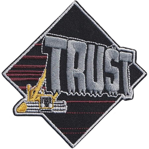 Patch Brodé Saxon 'Logo & Eagle' - Noir/Rouge/Blanc - 100% Polyester - Licence Officielle